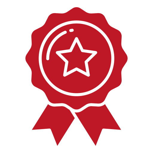 Ícono de insignia de calidad y garantía certificada en El Salvador