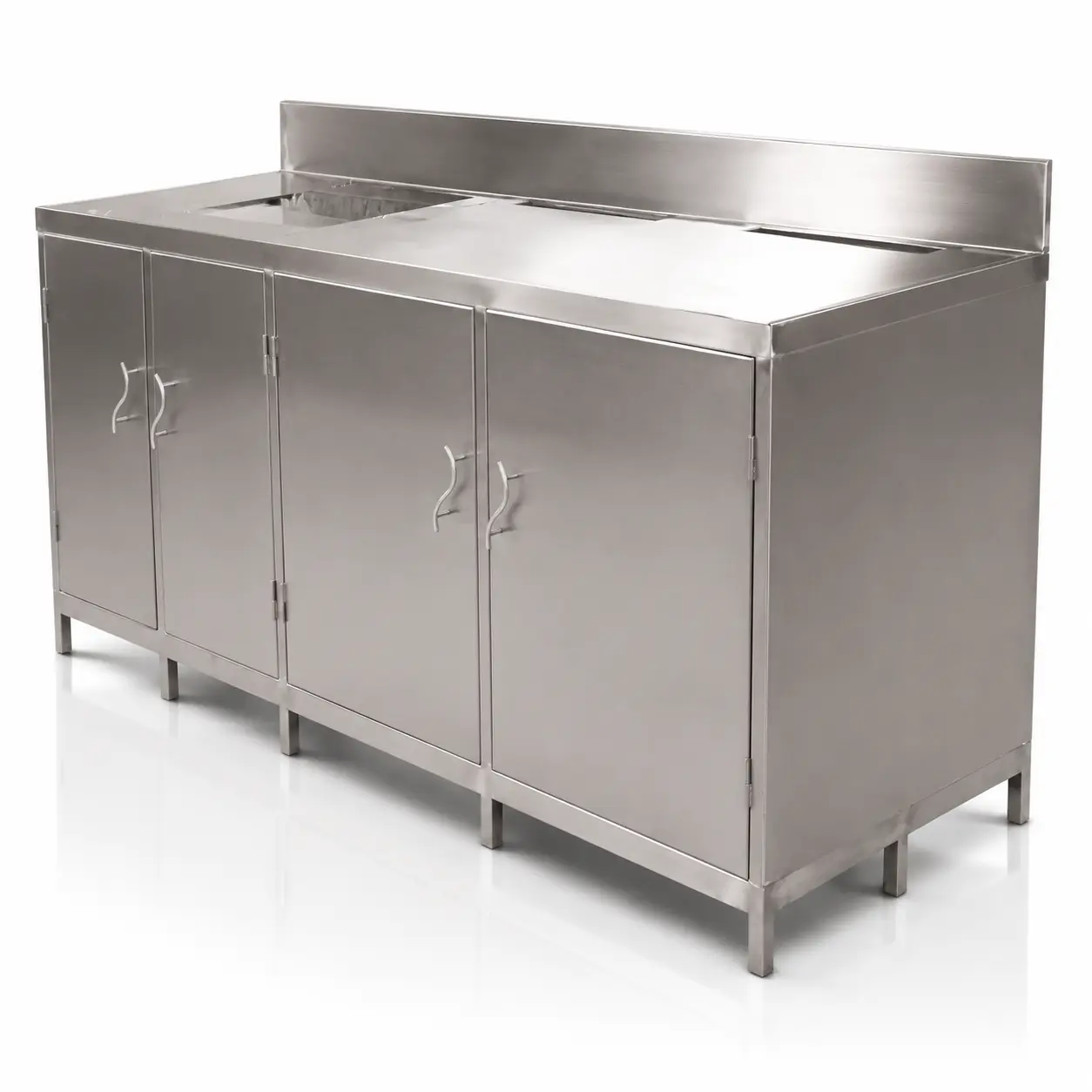 Gabinete con poseta en acero inoxidable AISI 304